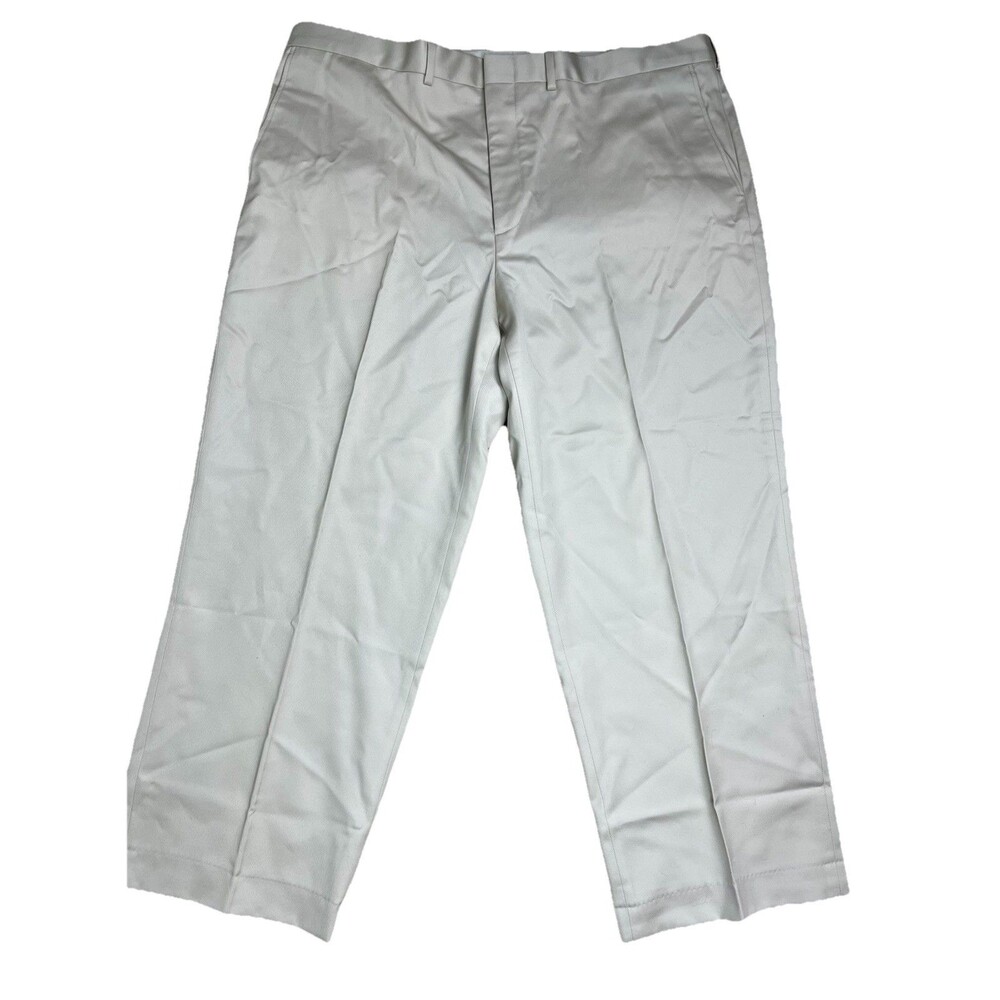 NWOT Lands' End Men's 42x28 Traditional Fit No Iron Chino Pants Khaki‎ 346167
